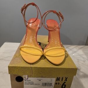 Mix No. 6 Yellow and Pink Ombre Heels